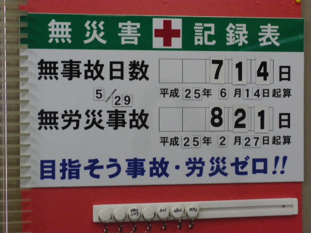 無事故・無災害日数について | 先輩ブログ | 株式会社パブリック 採用